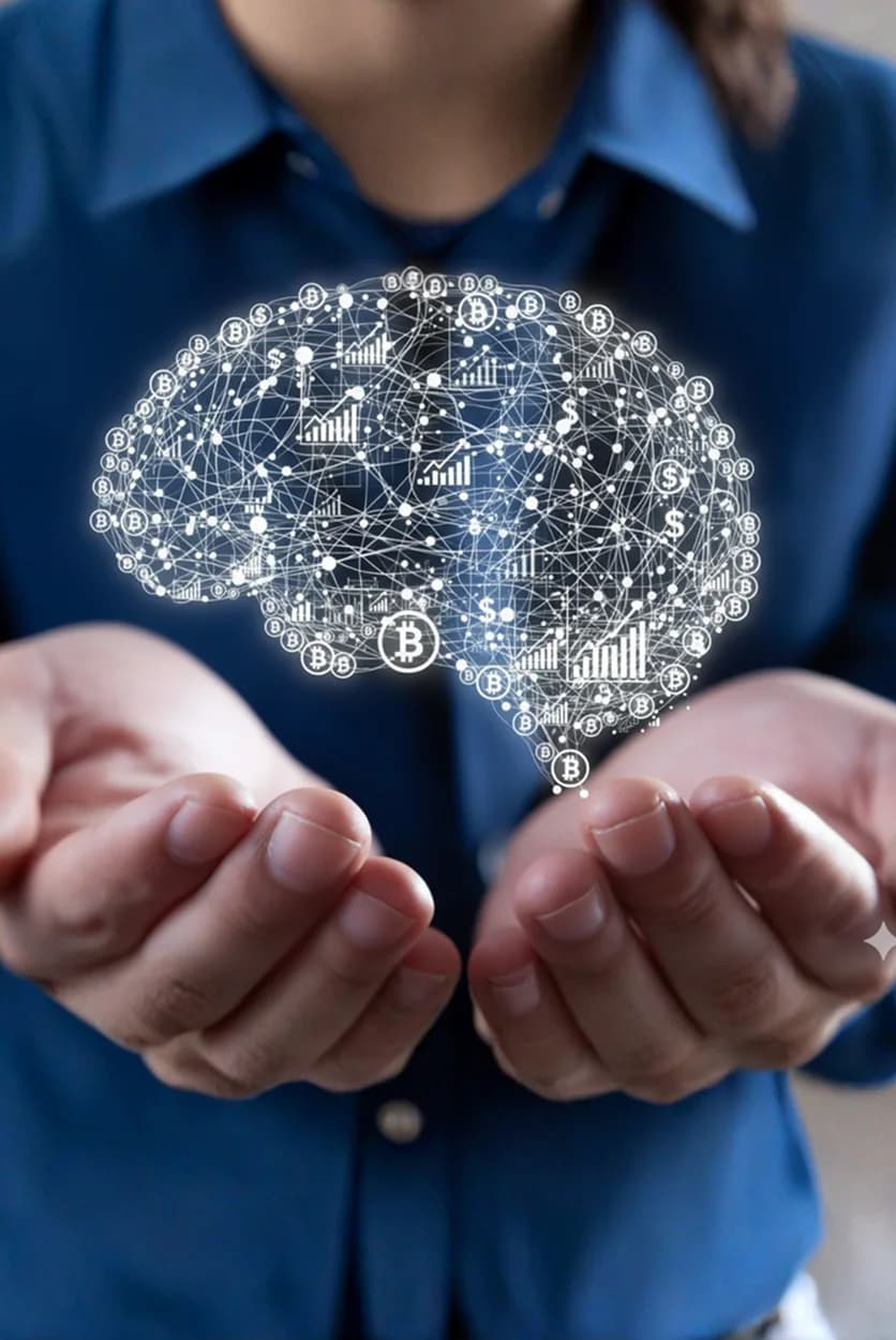 Mujer con el mundo de las finanzas a sus manos